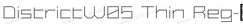 DistrictW05 Thin Reg字体转换 DistrictW05 Thin Reg字体转换